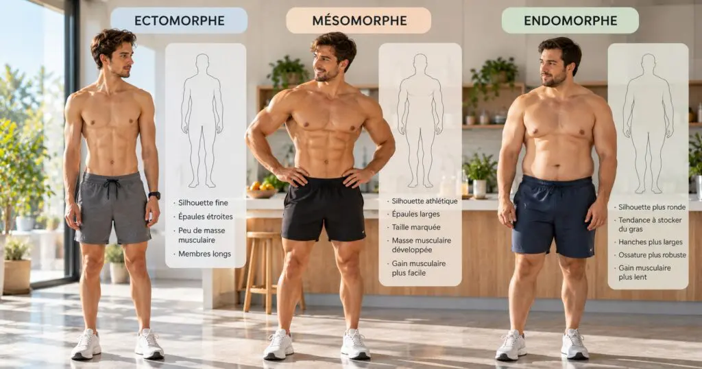 Caractéristiques physiques d'un homme mésomorphe
